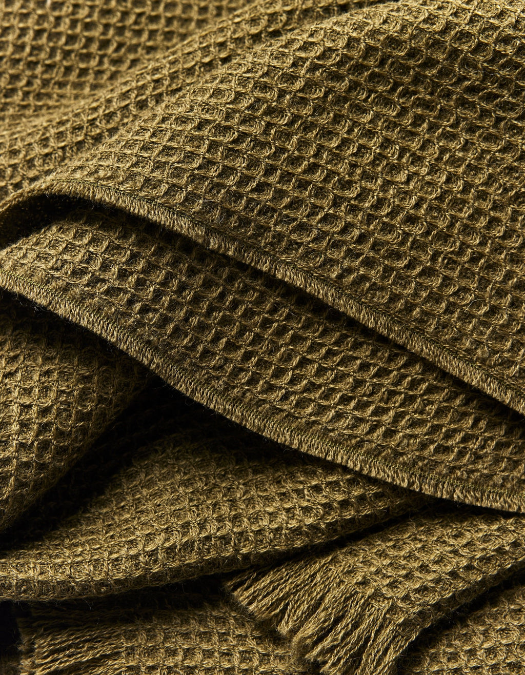 Alpaca Waffle Throw