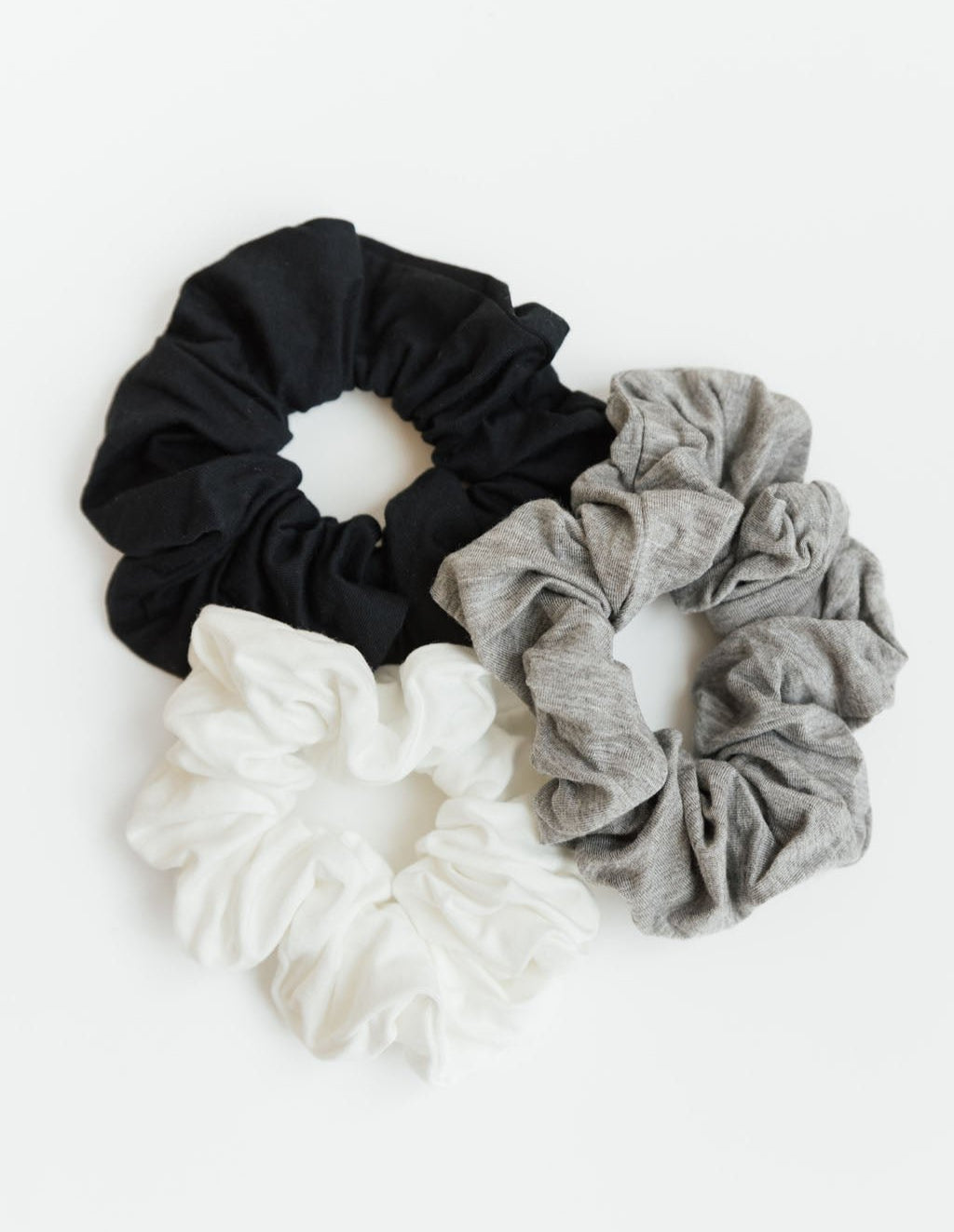 Bamboo Stretch-Knit Scrunchies